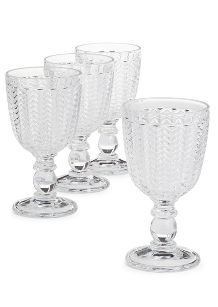Clear Vintage Glass Goblet