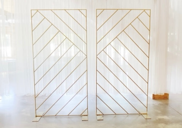 Set of Matte Gold 6.5' Backdrop