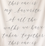 Wedding Script Backdrop Banner
